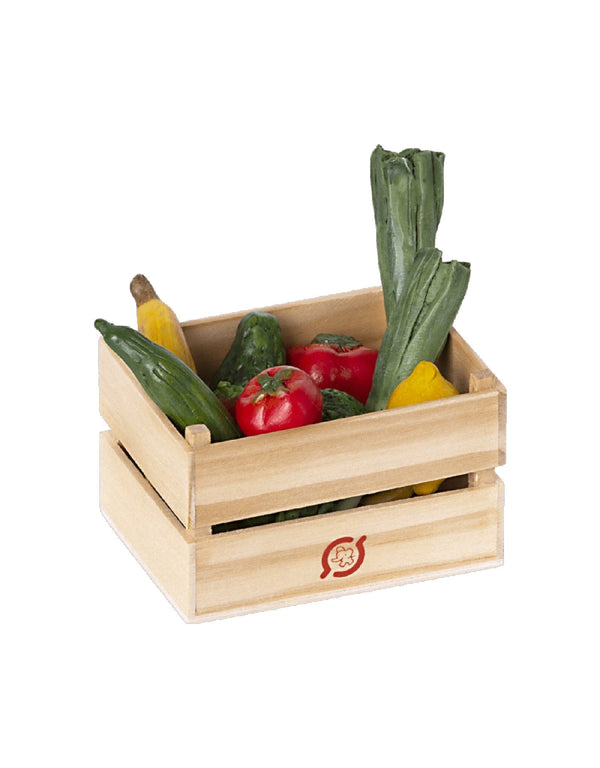 Maileg 11-1307-00 Panier de fruits et légumes miniatures pour souris - Maileg vendu par Veille sur toi