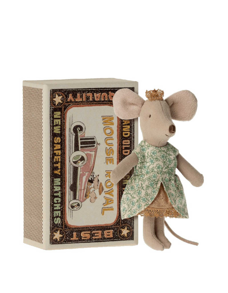 Maileg 17-2205-00 Petite soeur souris princesse dans sa boîte d'allumette - Maileg vendu par Veille sur toi