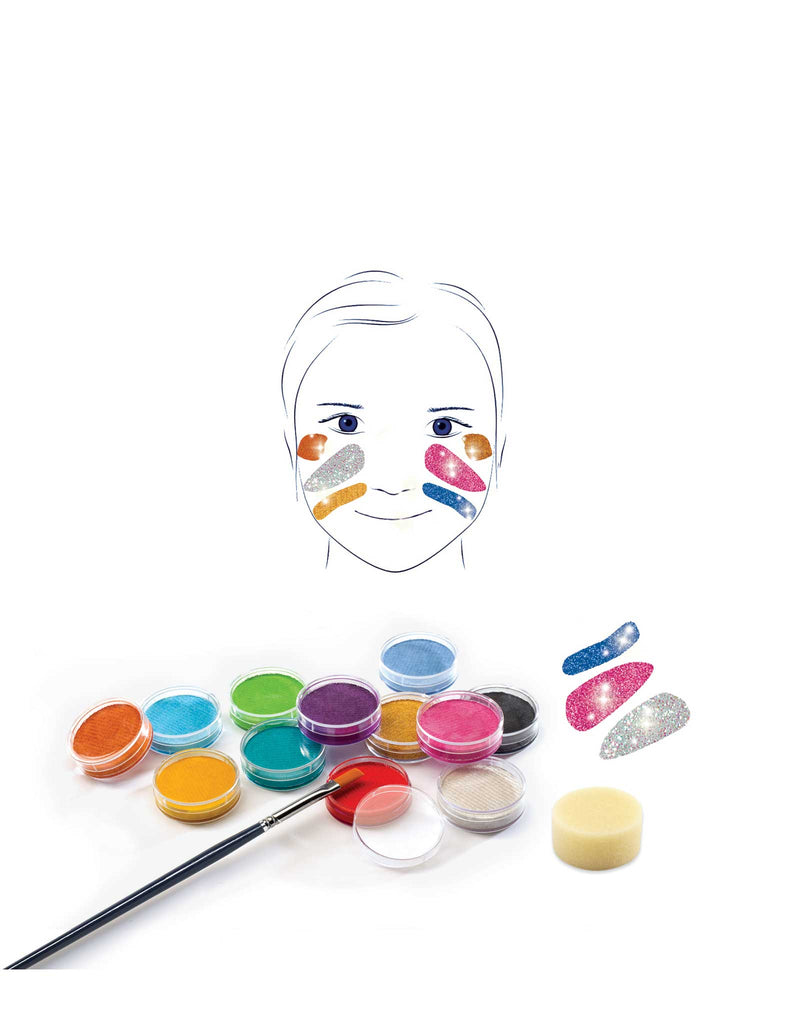 Maquillage couleur métallique - Djeco marque  Djeco vendu par Veille sur toi