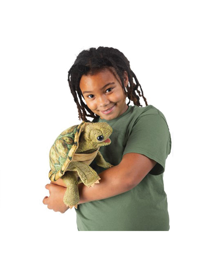 BESTonZON Marionnette Main Tortue Adorable En Peluche - Jouet Interactif Doux Pour Enfants, Histoires, Éducation Et Câlins