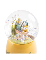 Moulin Roty 678176 Boule à neige musicale - Les lapins de le jardin - Les trois petits lapins - Moulin Roty vendu par Veille sur toi