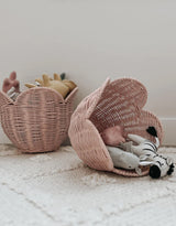 Olli Ella OEKBAS-LIL-RO-P Ensemble de panier en rotin - Lily rose - Olli Ella vendu par Veille sur toi