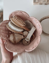 Olli Ella OEKBAS-LIL-RO-P Ensemble de panier en rotin - Lily rose - Olli Ella vendu par Veille sur toi