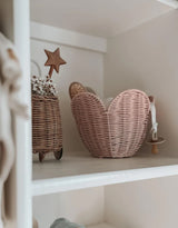 Olli Ella OEKBAS-LIL-RO-P Ensemble de panier en rotin - Lily rose - Olli Ella vendu par Veille sur toi