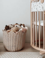 Olli Ella OEKBAS-TUL-CH-O Panier tulipe en rotin naturel - Olli Ella vendu par Veille sur toi