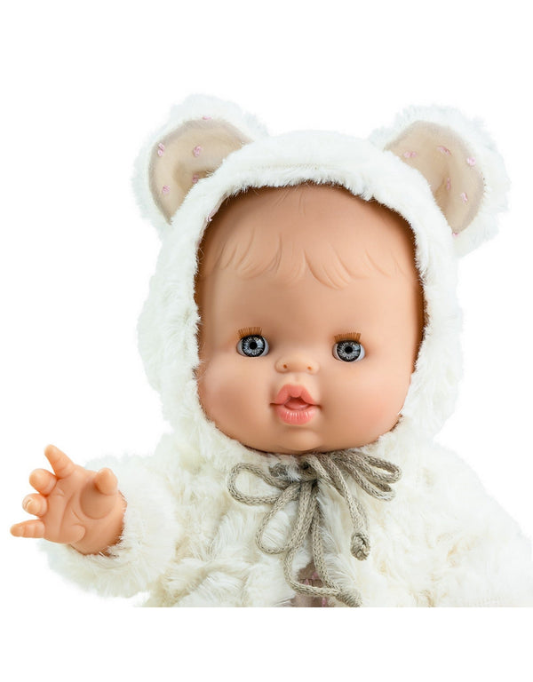 Paola Reina PR-54089 Vêtement pour poupée Gordis - Robe et veste à capuche ours en fourrure - Paola Reina vendu par Veille sur toi