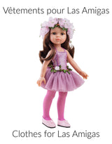 Paola Reina PR-54446 Vêtement pour poupée Las Amigas - Robe de ballerine rose - Paola Reina vendu par Veille sur toi