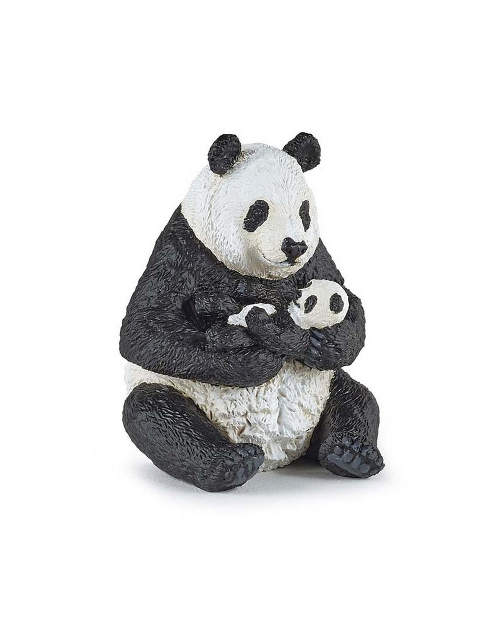 Figurine - Panda assis et son bébé - Papo – Veille sur toi