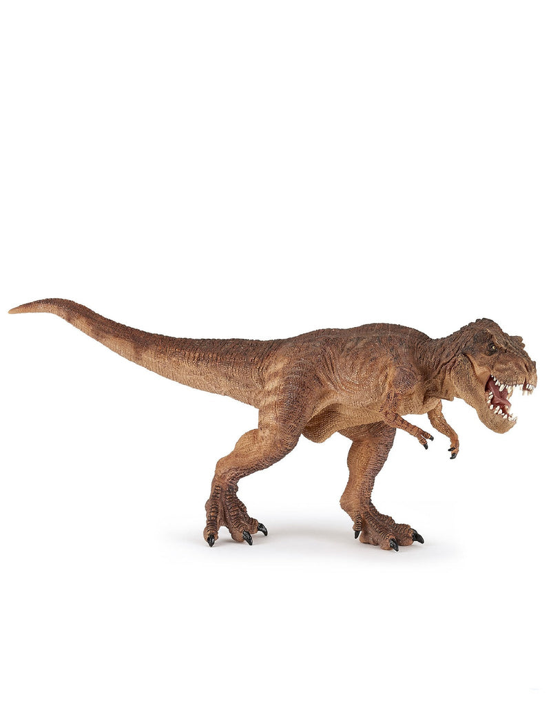 Figurine dinosaure - T-rex à la course brun - Papo – Veille sur toi