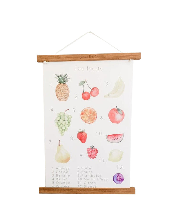Pastel Affiche éducative et décorative - Fruits - Pastel vendu par Veille sur toi