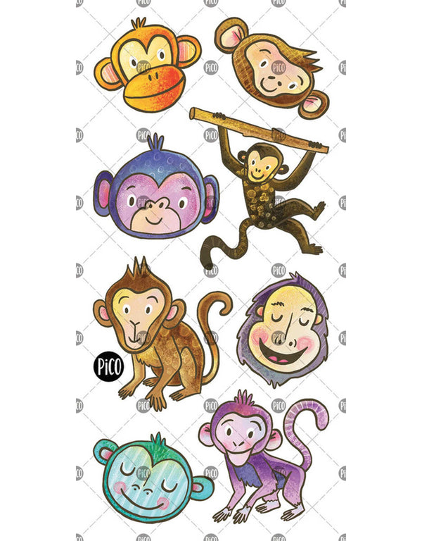 Pico 307 Tatouage - Les singes amusants - Pico vendu par Veille sur toi