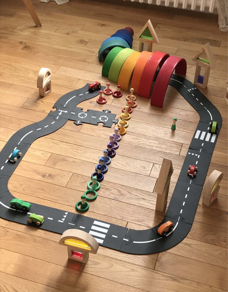 HAMKAW Piste de Voiture Jouet, Jeu Piste de Course pour Les Tout-Petits HAMKAW Piste de Voiture Jouet, Jeu Piste de Course pour Les Tout-Petits