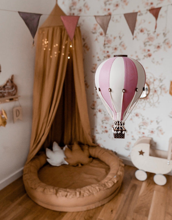 Super Balloon SB-737/16 Montgolfière décorative - Petit - Framboise et blanc - Super Balloon vendu par Veille sur toi