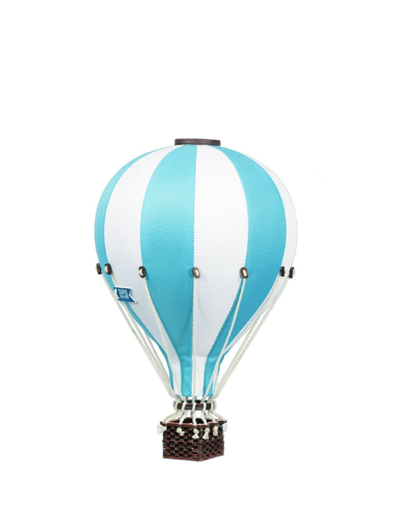 Super Balloon SB-743/16 Montgolfière décorative - Petit - Aqua et blanc - Super Balloon vendu par Veille sur toi