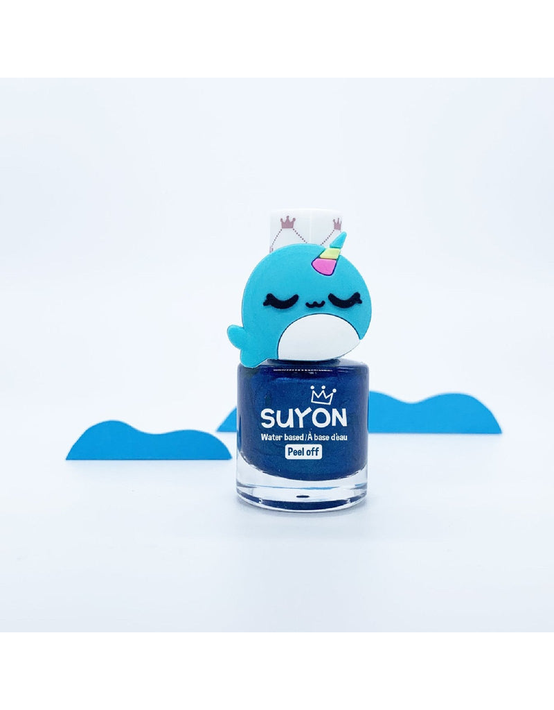 Suyon SUYON-NARWHAL Vernis à ongles avec bague - Narval - Bleu foncé - Suyon vendu par Veille sur toi