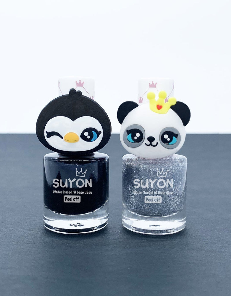 Suyon SUYON-PANDA Vernis à ongles avec bague - Panda - Argent avec brillant - Suyon vendu par Veille sur toi