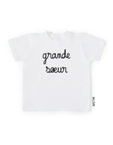 T-shirt 2T Blanc - Grande soeur - Balloune Design marque  Balloune Design vendu par Veille sur toi