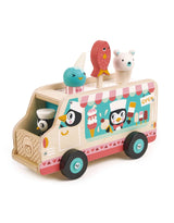 Tender Leaf Toys TL8235 Camion de crème glacée Gelato avec manchot - Tender Leaf Toys vendu par Veille sur toi