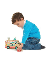 Tender Leaf Toys TL8235 Camion de crème glacée Gelato avec manchot - Tender Leaf Toys vendu par Veille sur toi