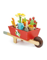 Tender Leaf Toys TL8357 Brouette avec ensemble de jardin en bois - Tender Leaf Toys vendu par Veille sur toi