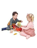 Tender Leaf Toys TL8357 Brouette avec ensemble de jardin en bois - Tender Leaf Toys vendu par Veille sur toi