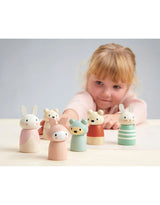 Tender Leaf Toys TL8383 Famille de lapins en bois - Tender Leaf Toys vendu par Veille sur toi