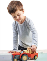 Tender Leaf Toys TL8485 Tracteur de ferme en bois - Tender Leaf Toys vendu par Veille sur toi