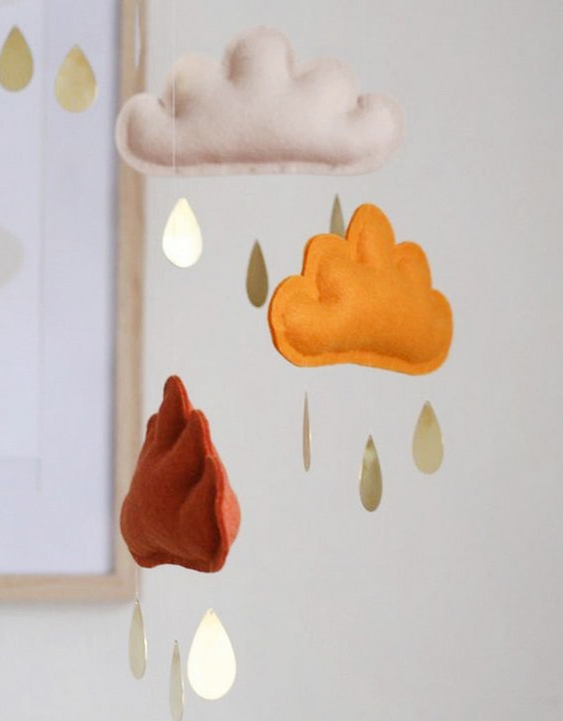 The Butter Flying Mobile nuages et gouttes de pluie - Terra - The Butter Flying vendu par Veille sur toi