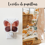 Veille sur toi ⚜ VL-063-01 Veilleuse - La volée de papillons - Mauve - Veille sur toi vendu par Veille sur toi