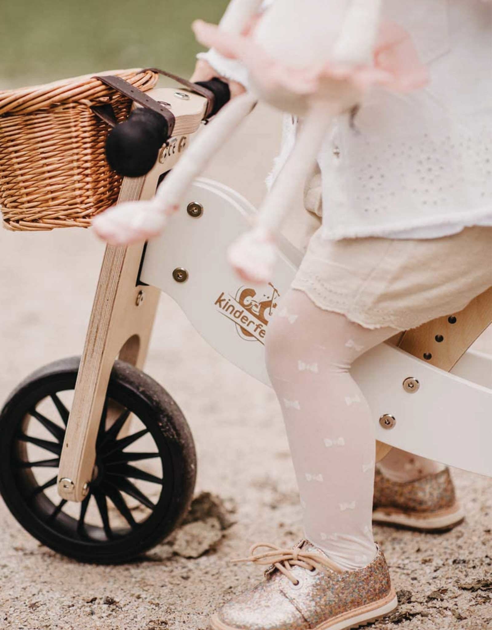 Kinderfeets TinyTot Draisienne En Bois Et Tricycle Convertible Sans Pédale Draisienne Pour Enfants Et V Lo Pousser Naturel 2 En 1