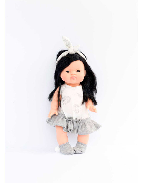 Vêtements de poupée - Robe blanche hérisson et bandeau Default marque  Paola Reina vendu par Veille sur toi