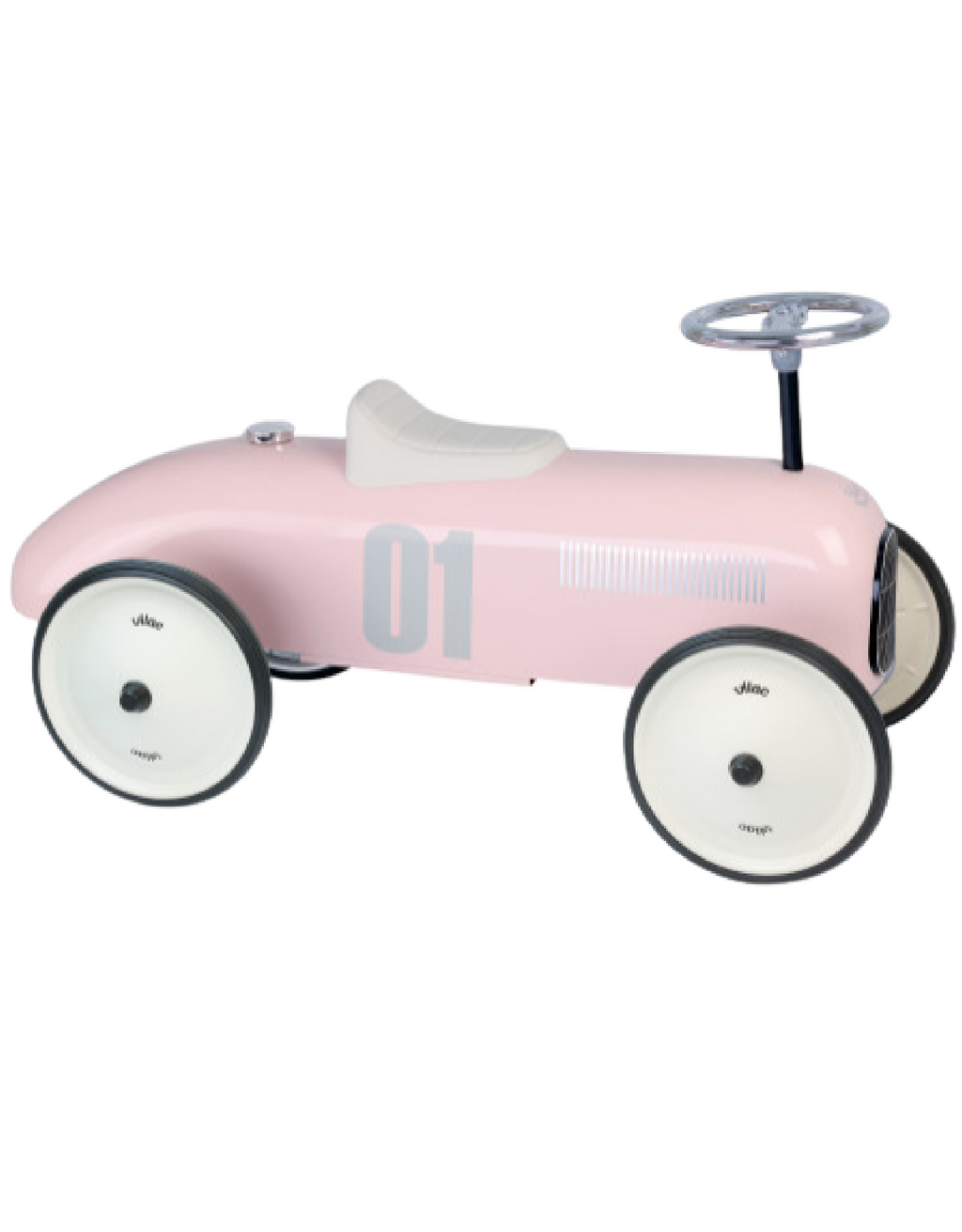 VILAC Mini Roadster Rose N°7 - Voiture En Bois Rétro - Jouet D'Éveil Dès 2 Ans - Vintage Et Robuste - Cadeau Enfant