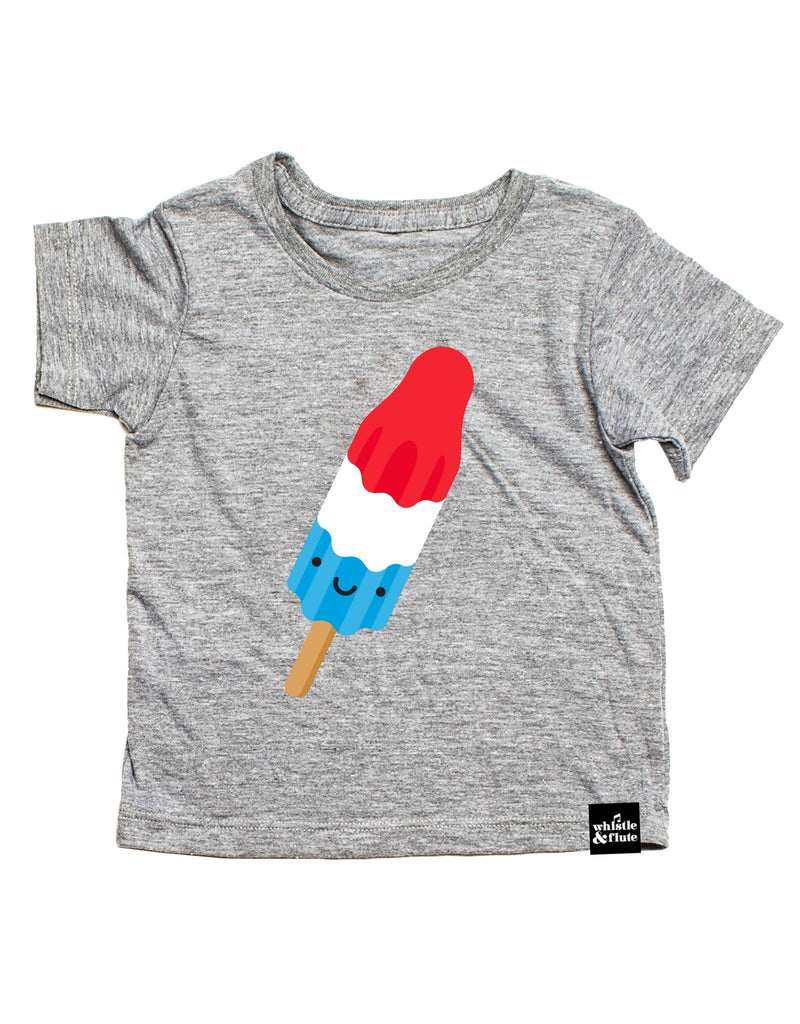 Whistle & Flute T-shirt kawaii popsicle Fusée gris - Enfant - Whistle & Flute vendu par Veille sur toi
